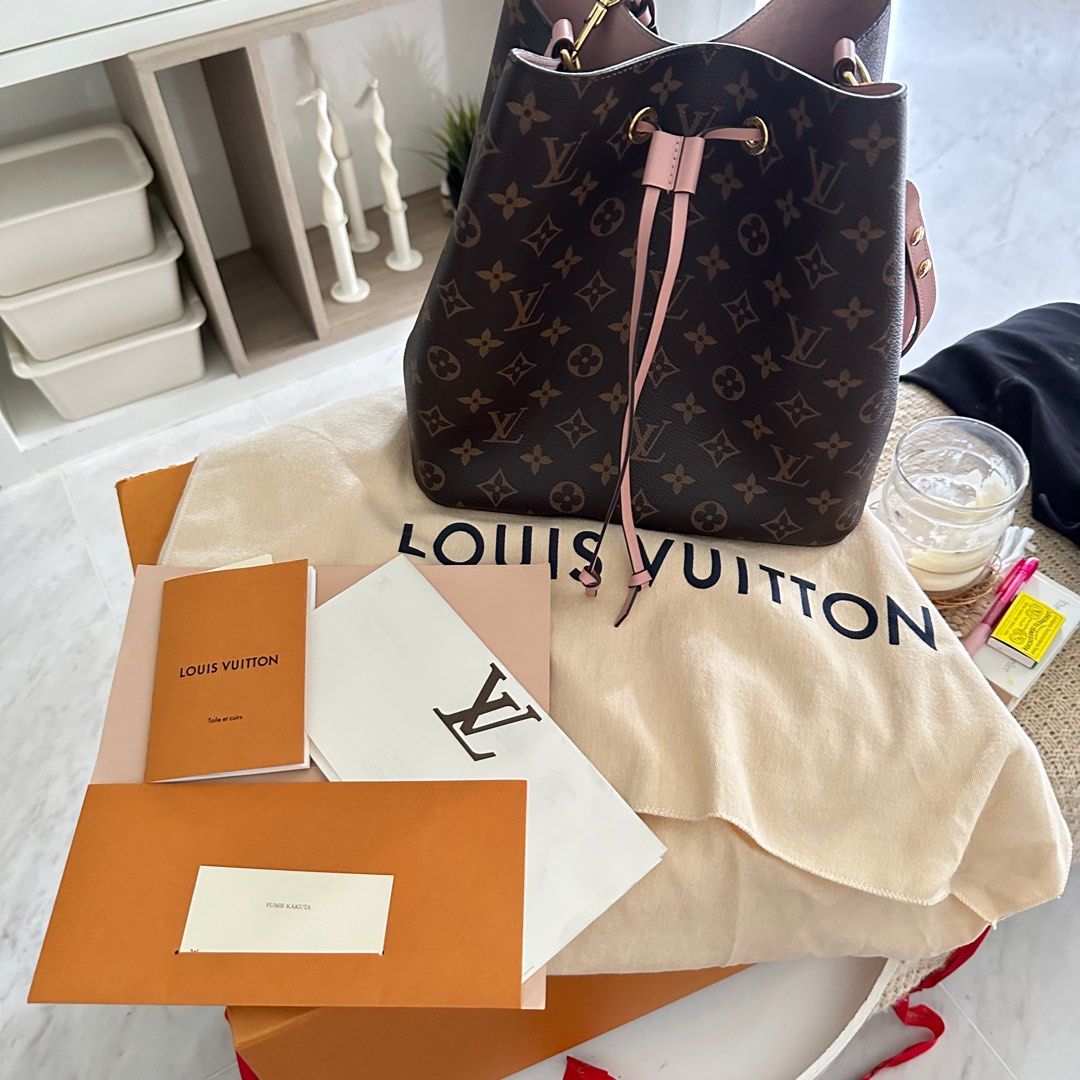 Louis Vuitton Neonoe MM Rose Poudre, Luxury, Bags & Wallets on Carousell