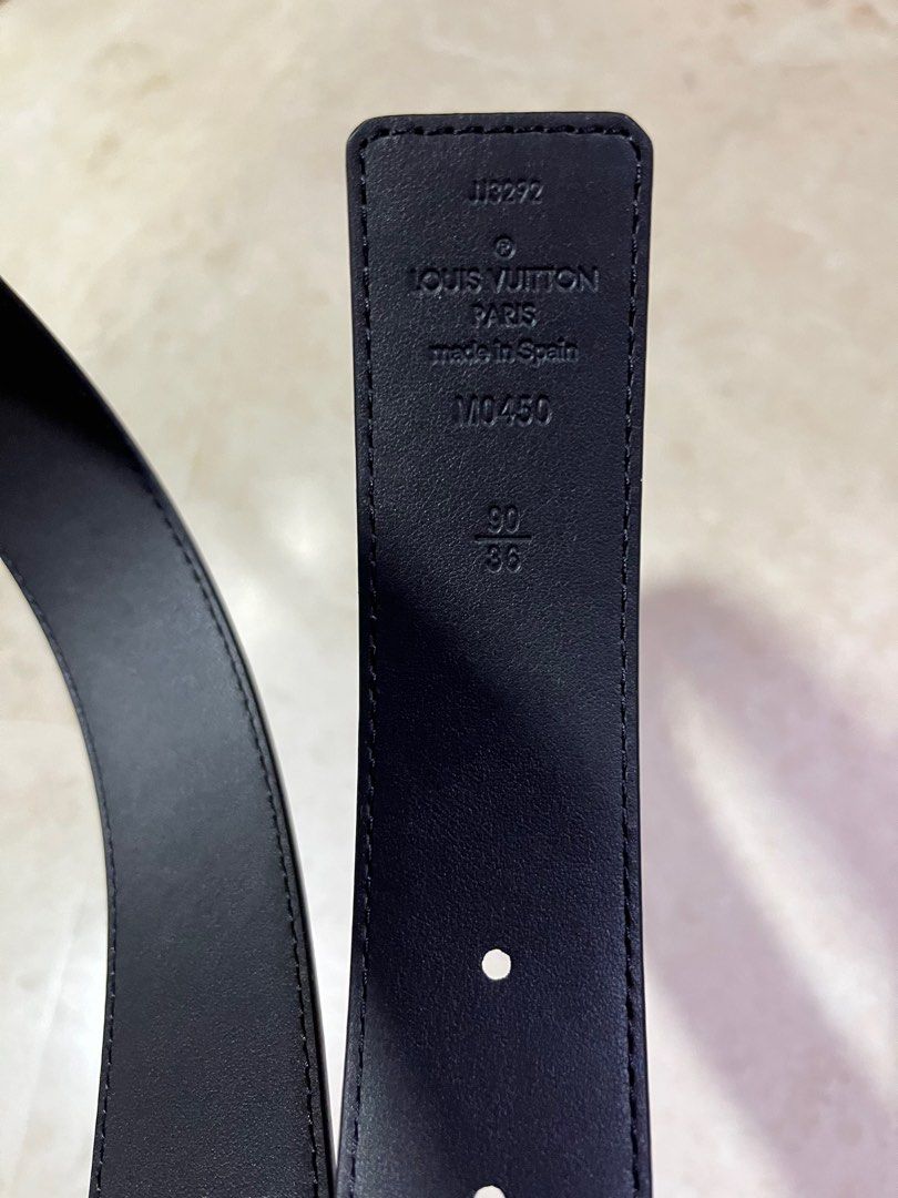 LV Initiales 35mm Reversible Belt Monogram Eclipse Canvas - Men -  Accessories