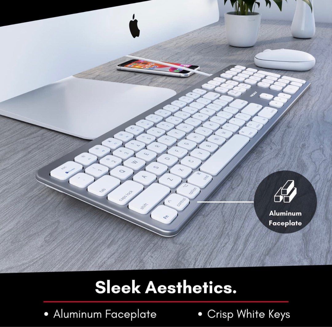 Macally Apple USB Keyboard with USB Ports MacOS, Computers  Tech,  Parts  Accessories, Computer Keyboard on Carousell