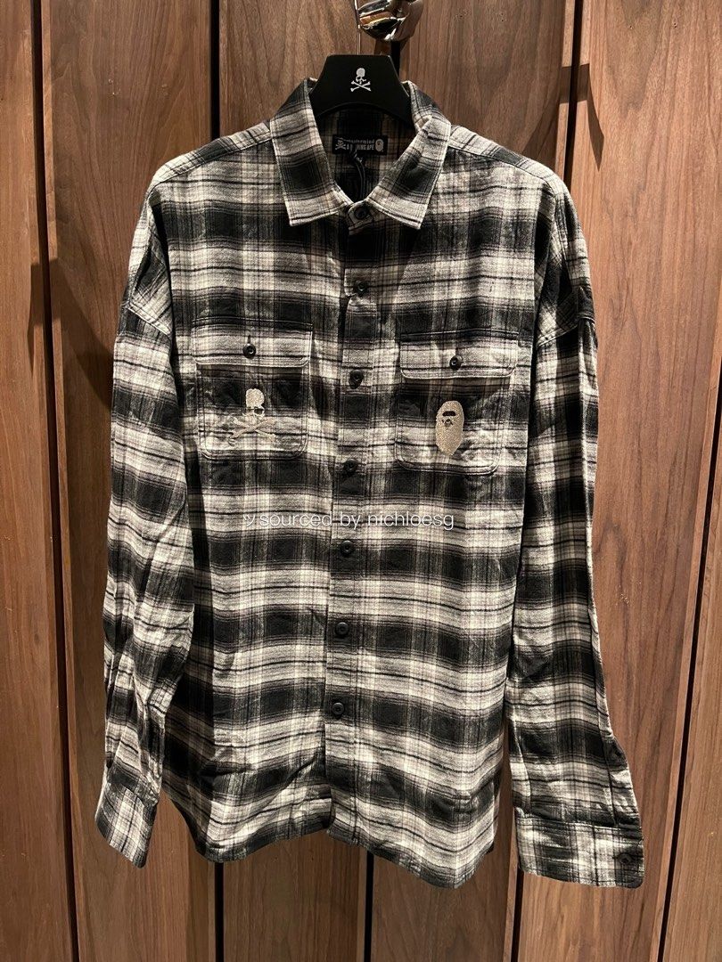 bape check shirt
