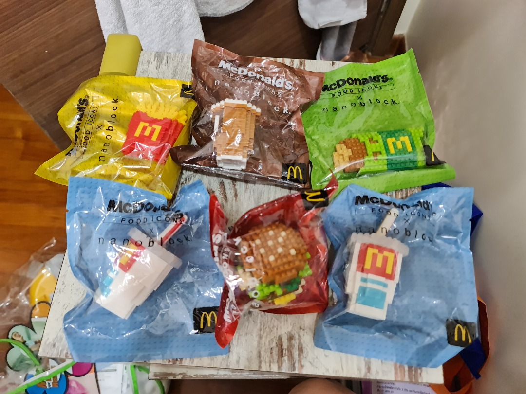 McDonald's food icons nanoblock, Hobbies & Toys, Memorabilia ...