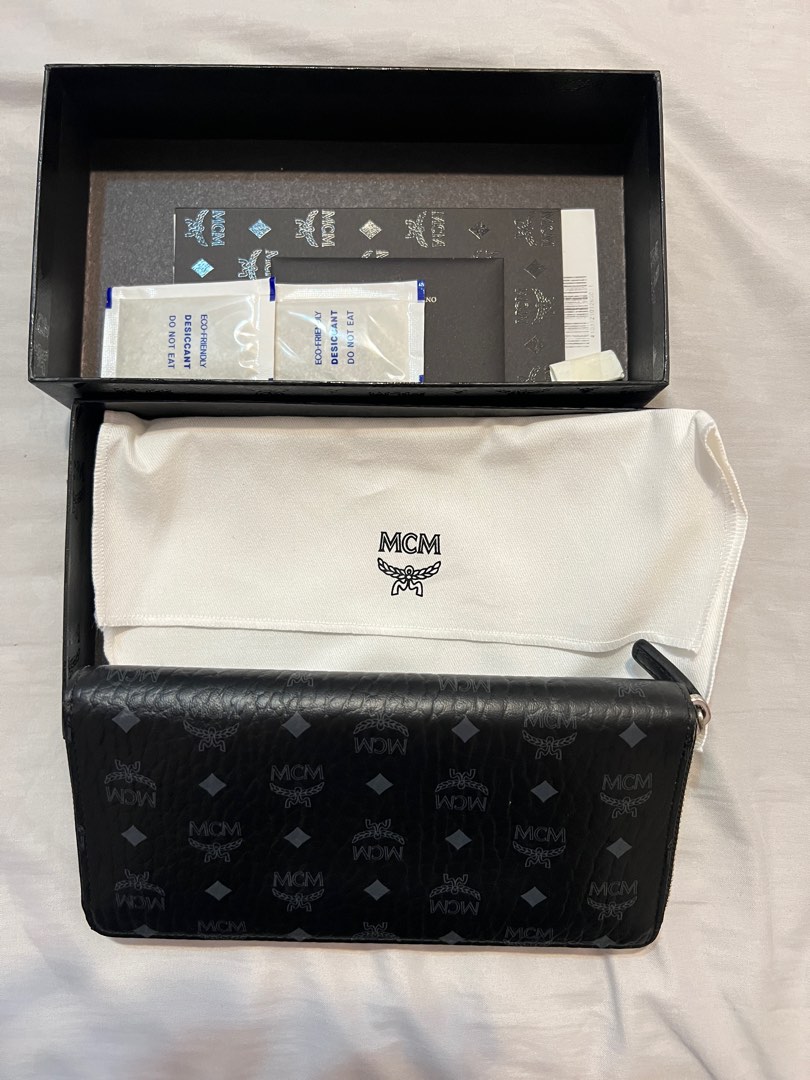 MCM Long Wallet Unisex, Luxury, Bags & Wallets on Carousell