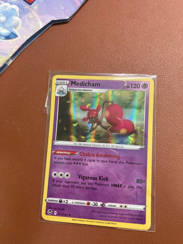 how to find pokemon card prices Medicham ex 2024 Pokemon Stellar Crown 161/142 Ultra Rare PSA 8 main image 0