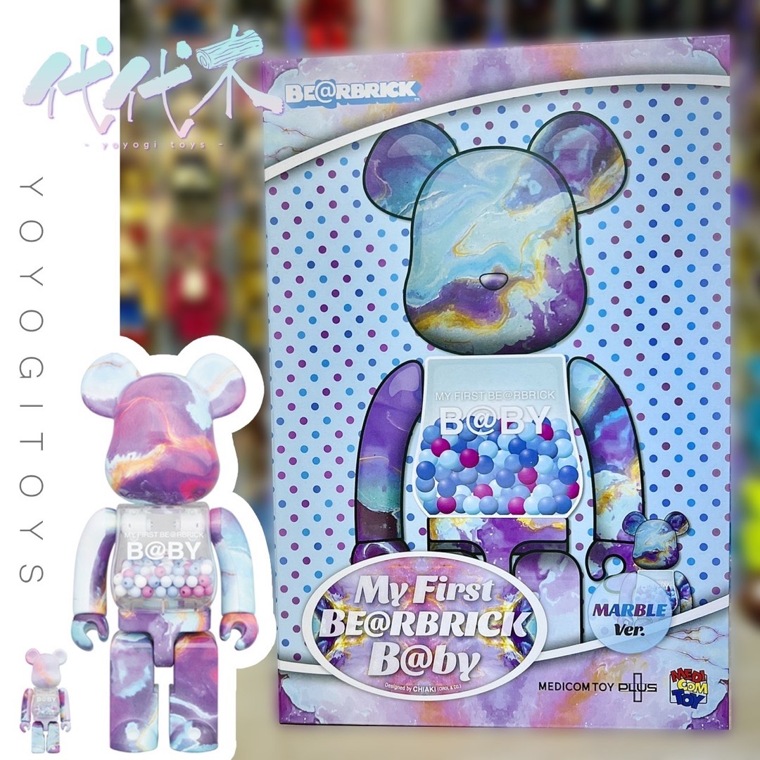 MY FIRST BE@RBRICK B@BY MARBLE 100％&400％