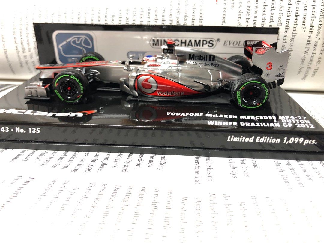 Modèle Réduit McLaren Jenson Button British GP 2012 - Minichamps 1/43, Occasion