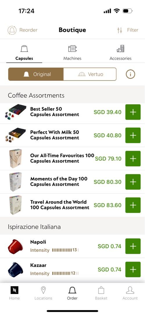 Nespresso online order online