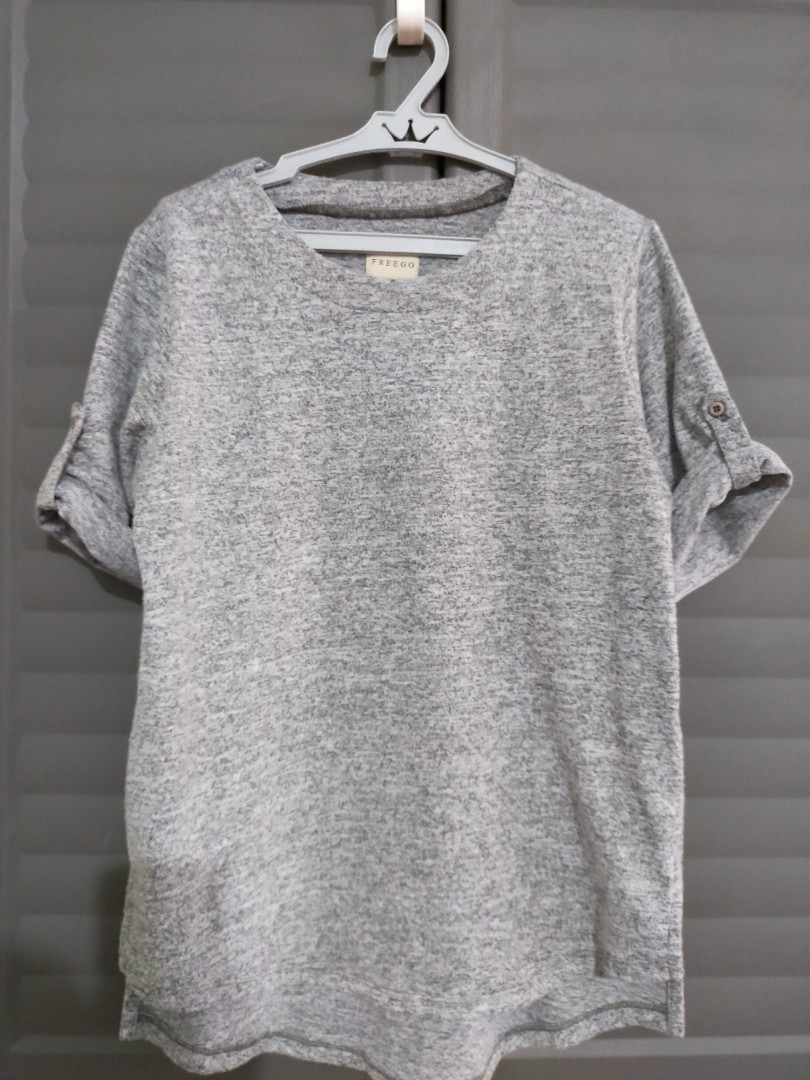 Neutral Shirt, Women's Fashion, Tops, Shirts on Carousell