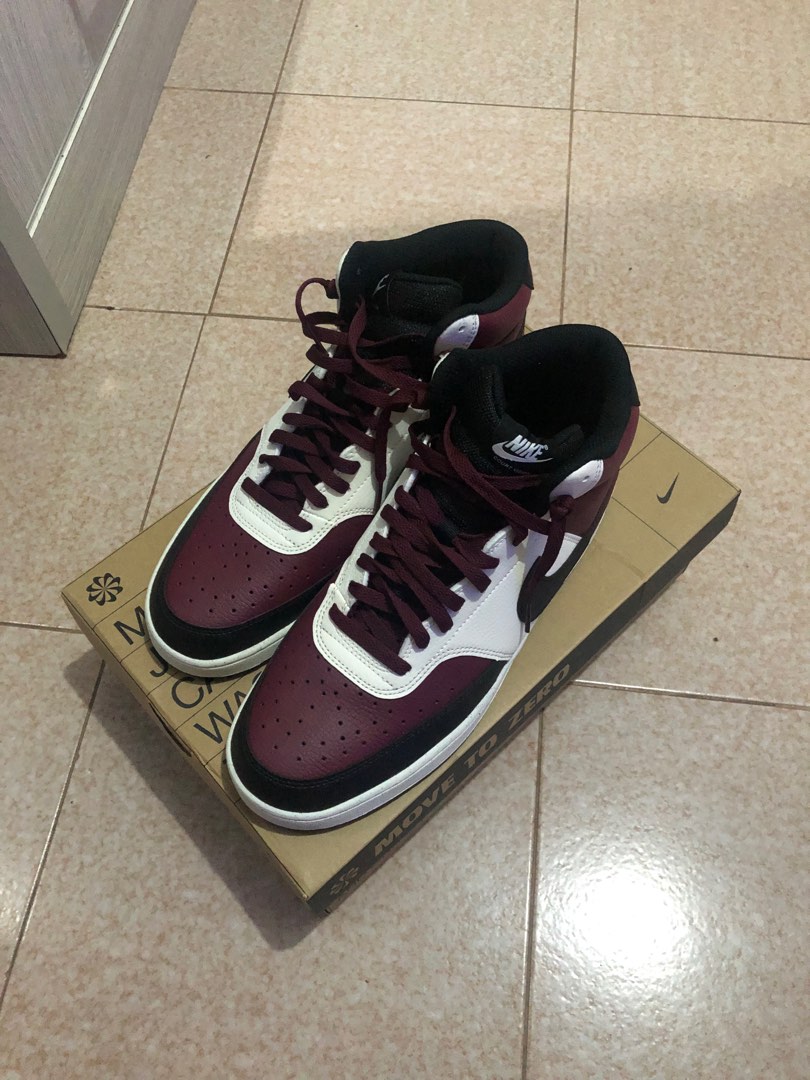 Nike court vision mid next nature beetroot jordan dunk Fesyen Pria