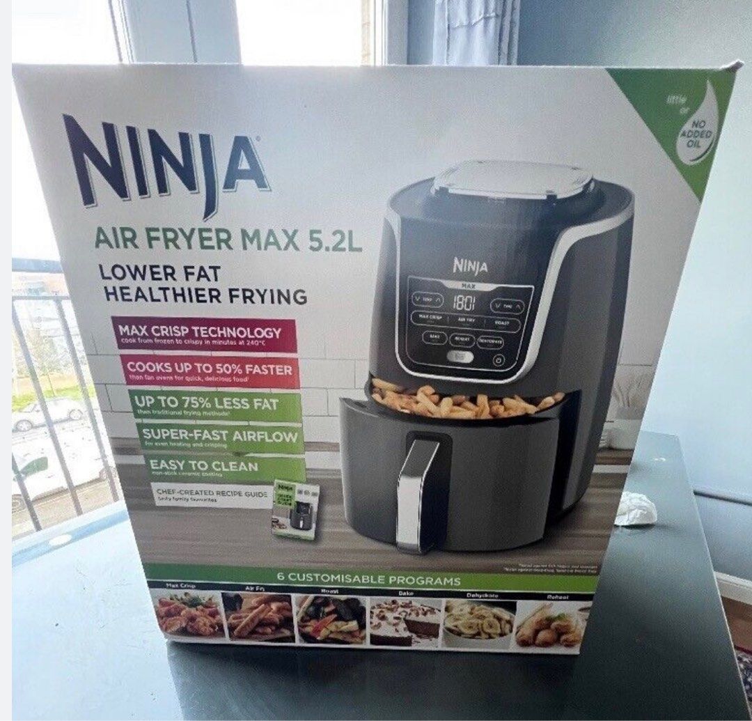 Ninja Air Fryer 5.2L, TV & Home Appliances, Kitchen Appliances, Ovens