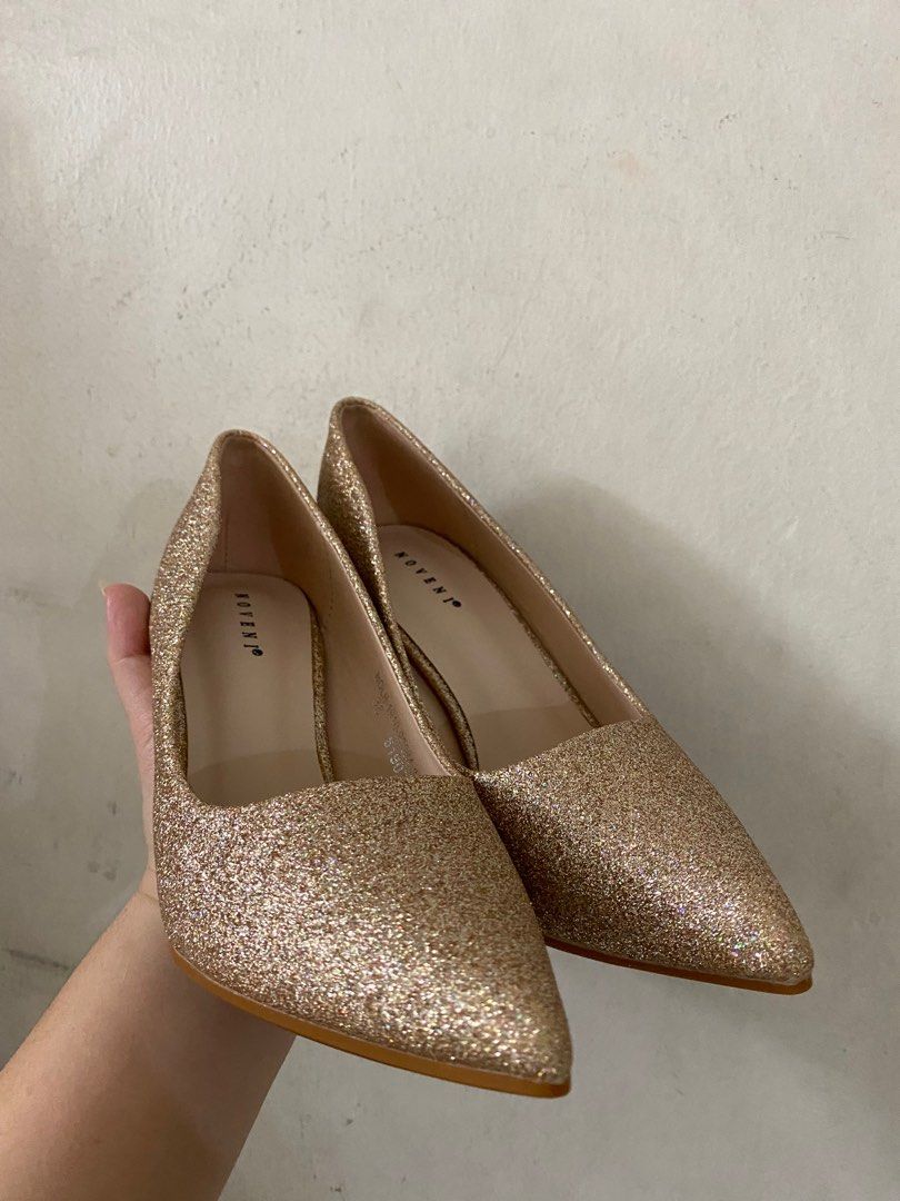 Rose Gold Rhinestones Open Toe Chunky High Heels | Heels, Shoes heels prom,  Fashion shoes