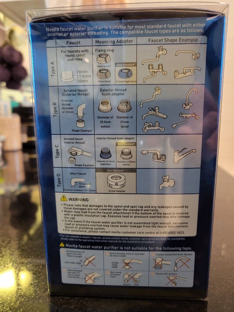 Novita Faucet Water Purifier NP200, TV & Home Appliances, Kitchen