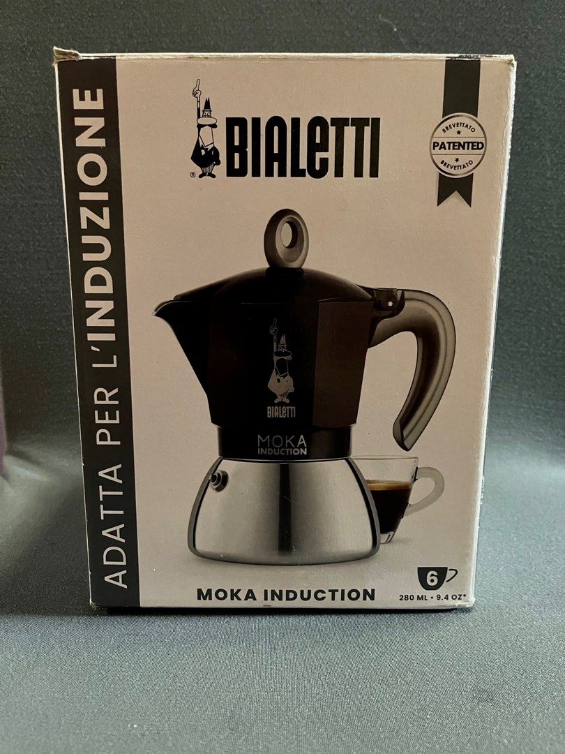 Original Bialetti Moka Induction 6 cups, Furniture & Home Living