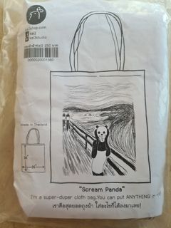Kai3 Studio Scream Panda Tote Bag