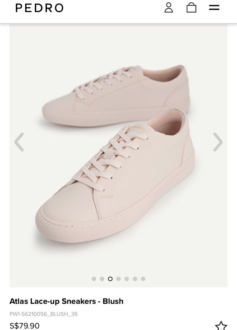 blush sneakers
