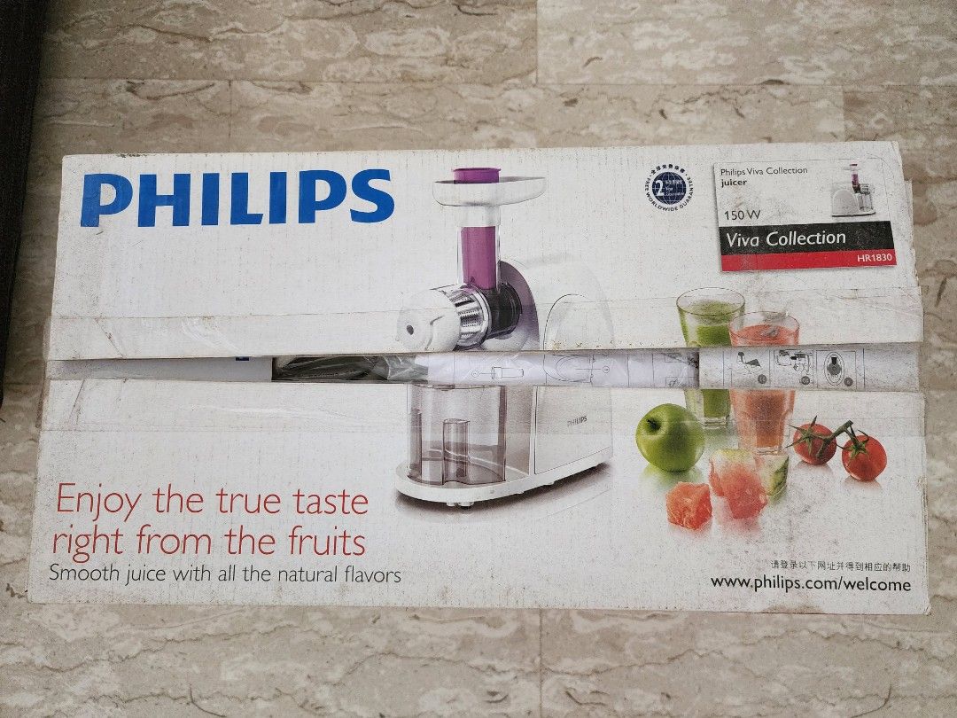 Philips Slow Juicer HR1830, TV & Home Appliances, Kitchen Appliances