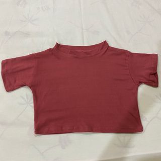 Pink crop top baby tee