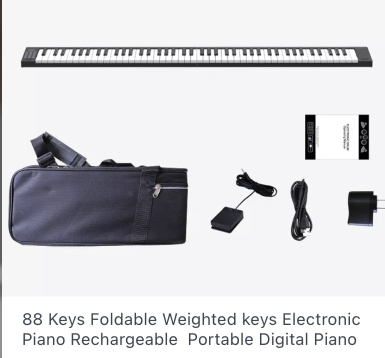 Portable Electronic Piano, Hobbies & Toys, Music & Media, Musical