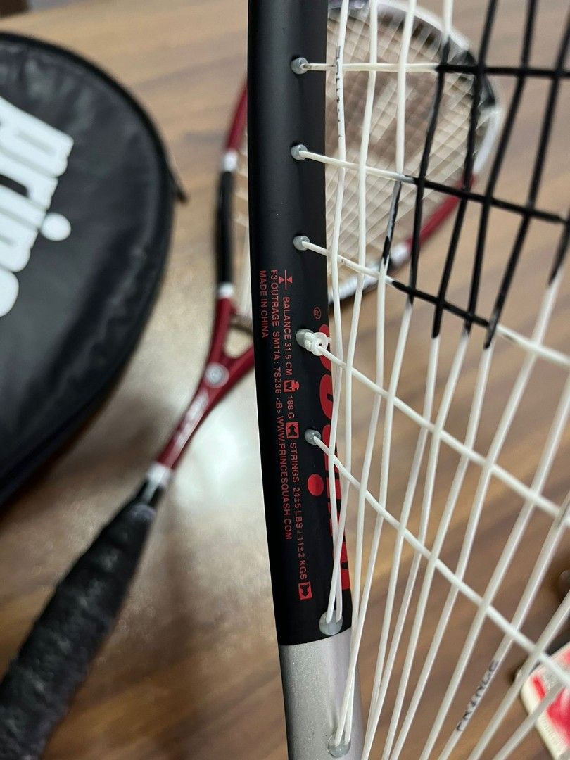 Prince Squash Rackets and balls, Sports Equipment, Sports & Games