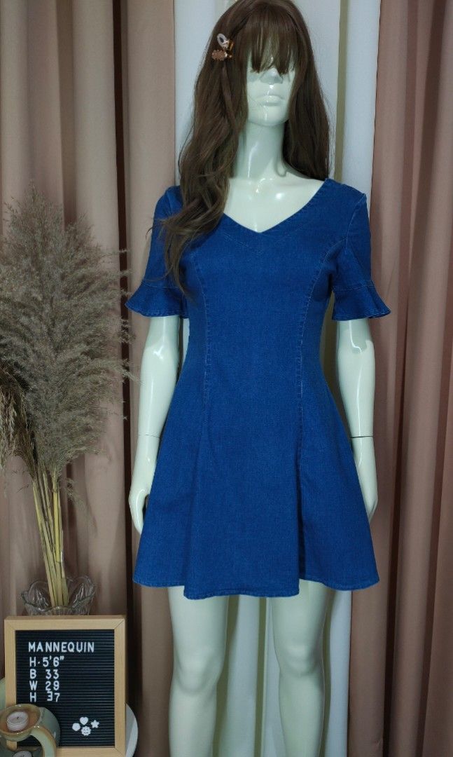 Puella Dark DENIM Dress, Women's Fashion, Dresses & Sets, Dresses on  Carousell