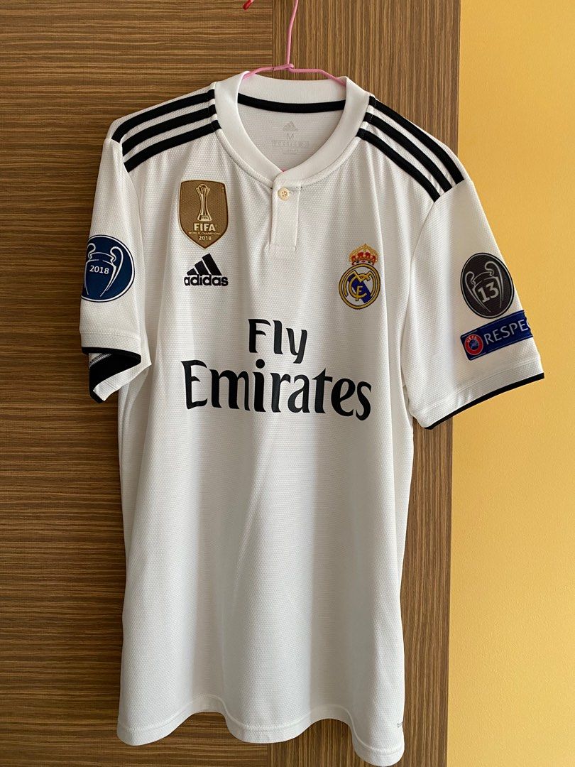 Real Madrid Home Jersey, Men's Fashion, Activewear on Carousell