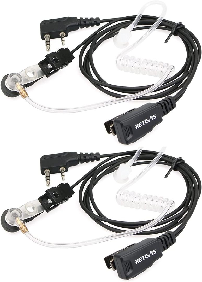 Single Wire Acoustic Tube Surveillance Earpiece Headset Compatible with Baofeng UV-200 Two Way Radio - 1