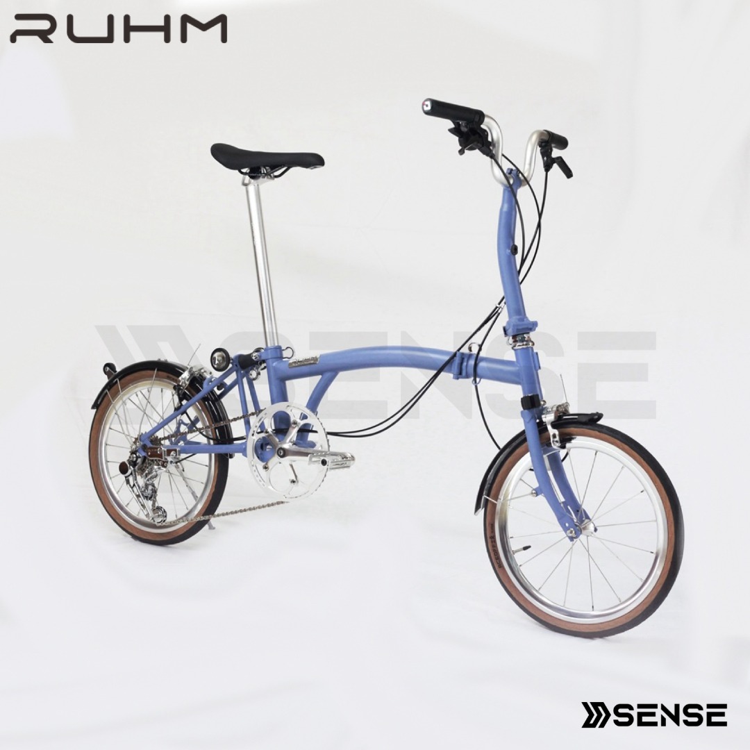 RUHM Cloud Blue RC7S 7 Speed Trifold Bicycle, Sports Equipment ...