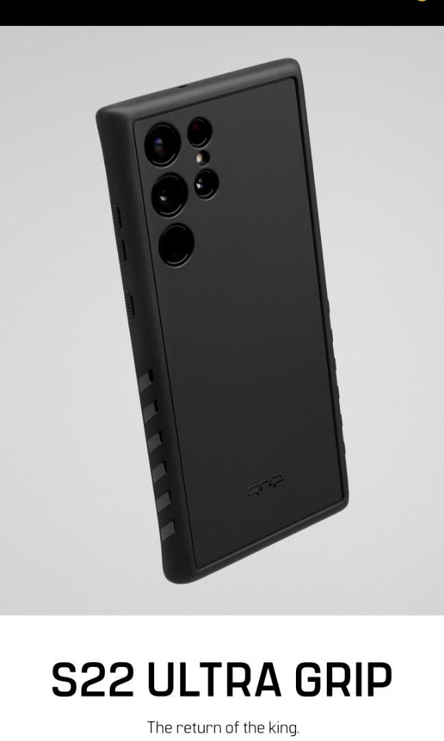 S22 Ultra dbrand Grip Case w/ Matte Black skin, Mobile Phones & Gadgets