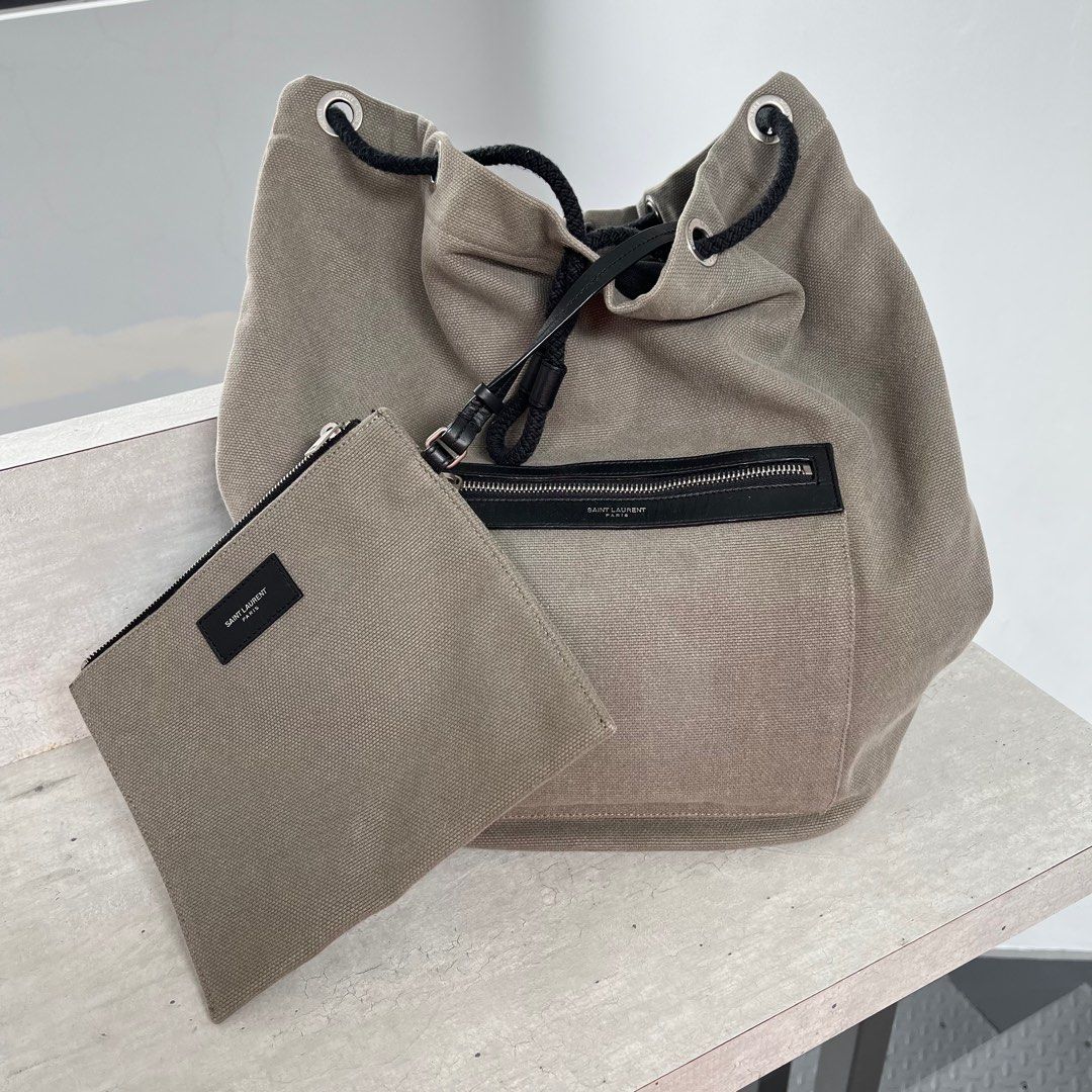 Saint laurent city sailor canvas backpack best sale