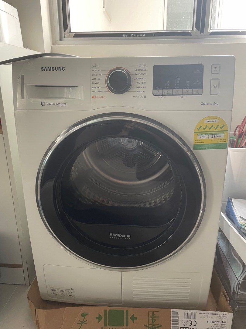 Samsung 8kg heat pump dryer, TV & Home Appliances, Washing Machines and