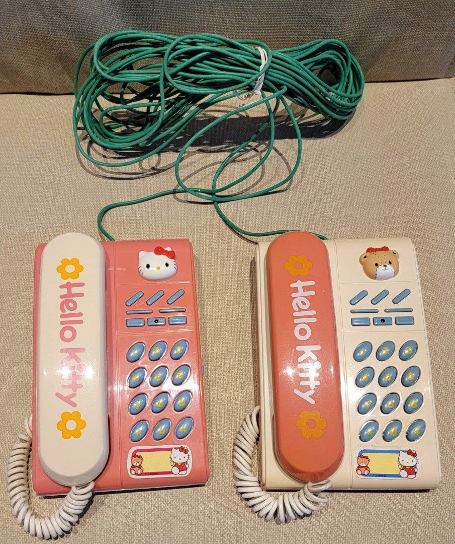 ▽Dd右1019 サンリオ 田村製作所 HELLO KITTY ダイヤル式電話機 【上品 