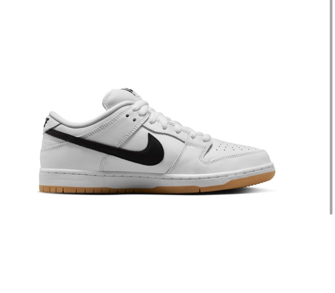 dunk low white gum