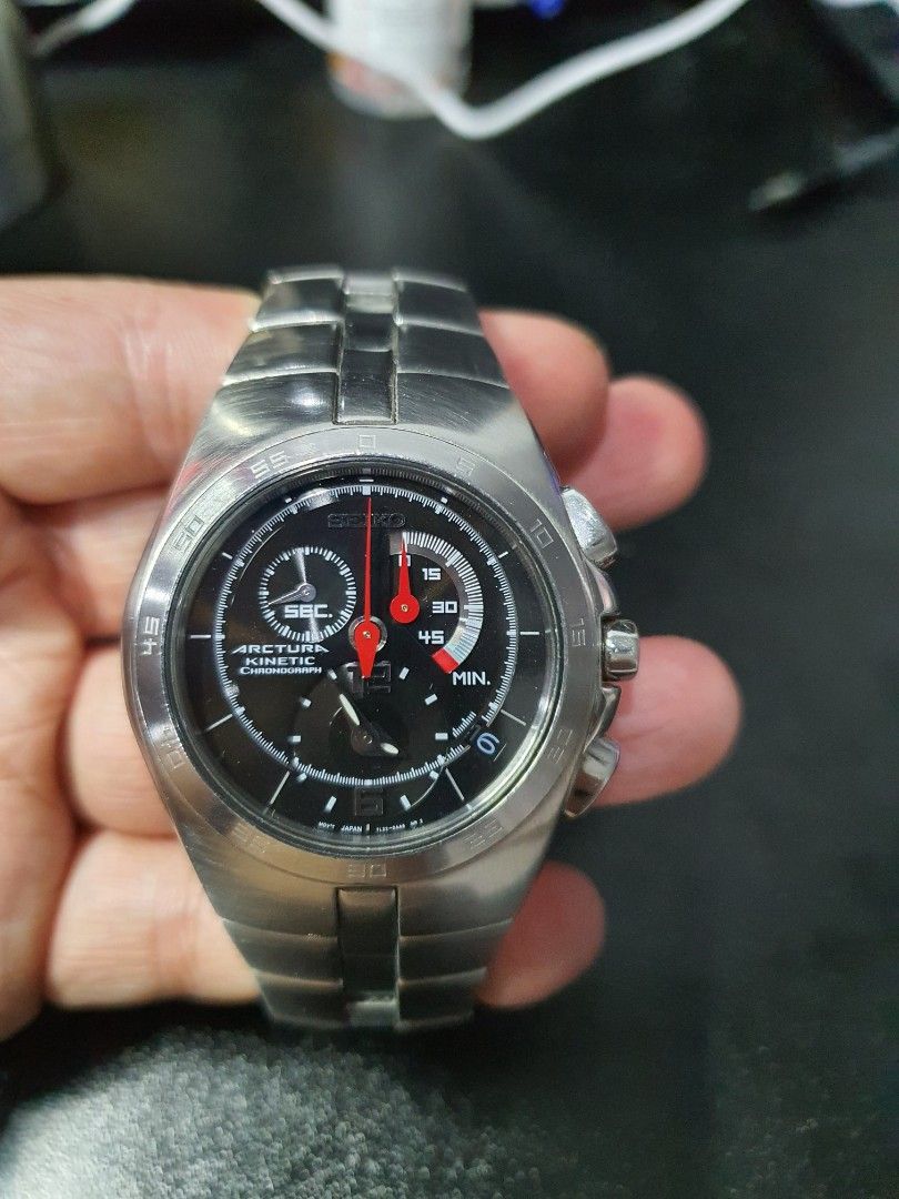 Seiko arctura kinetic chronograph titanium new arrivals