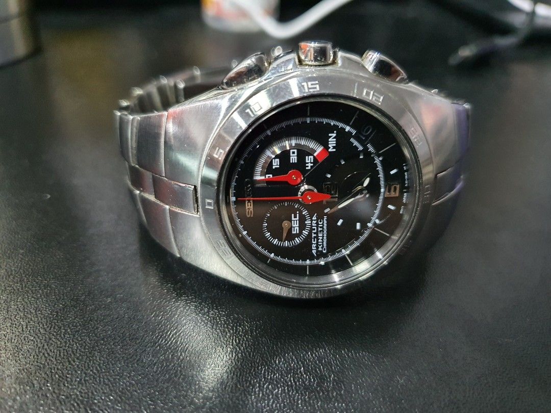 Seiko Arctura Kinetic Chronograph SNL003P1, Luxury, Watches on Carousell