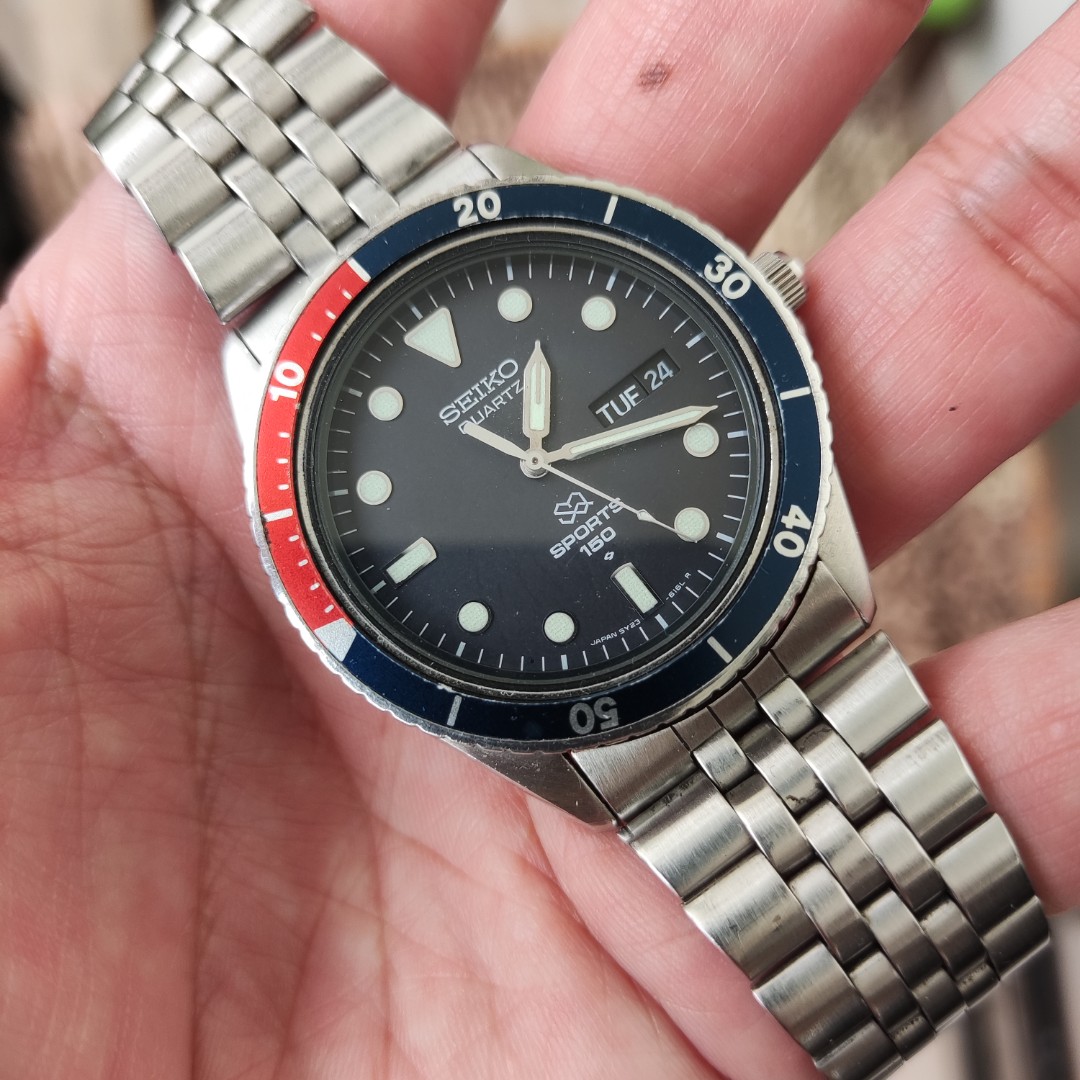 Seiko SQ 5Y23-6060 pepsi diver, Men's Fashion, Watches & Accessories,  Watches on Carousell