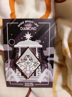 Shine Bright Like White Diamond ( enamel pin) RARE - DOKI ROSI KICKSTARTER reward STEVEN UNIVERSE
