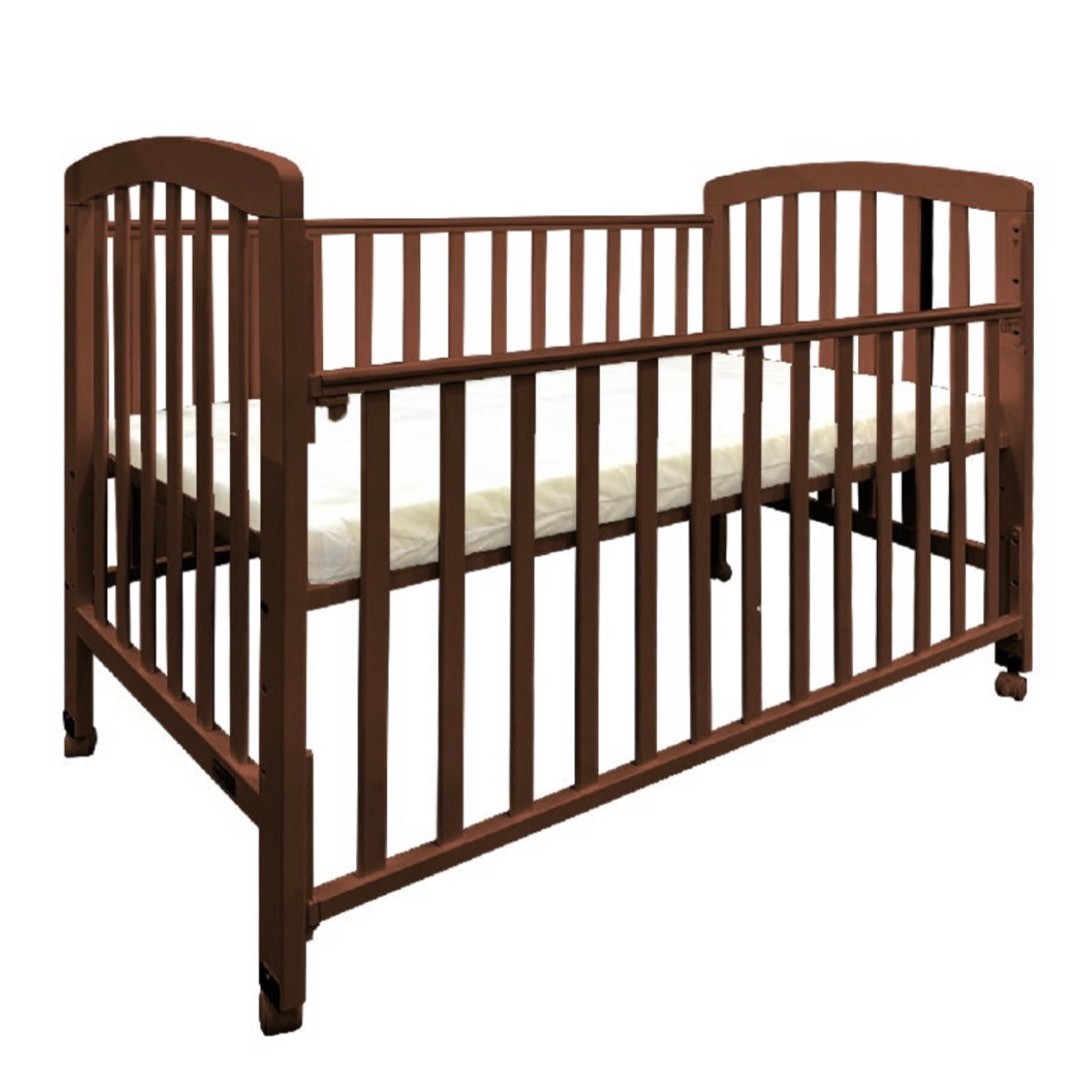 Solid wood baby cot with drop side gate, Babies & Kids, Baby Nursery