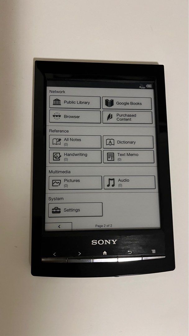 ereader sony prs t1