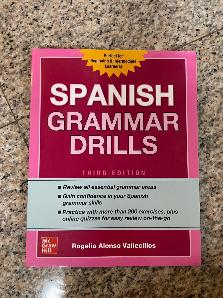 spanish grammar drills assessment book, Hobbies & Toys, Books