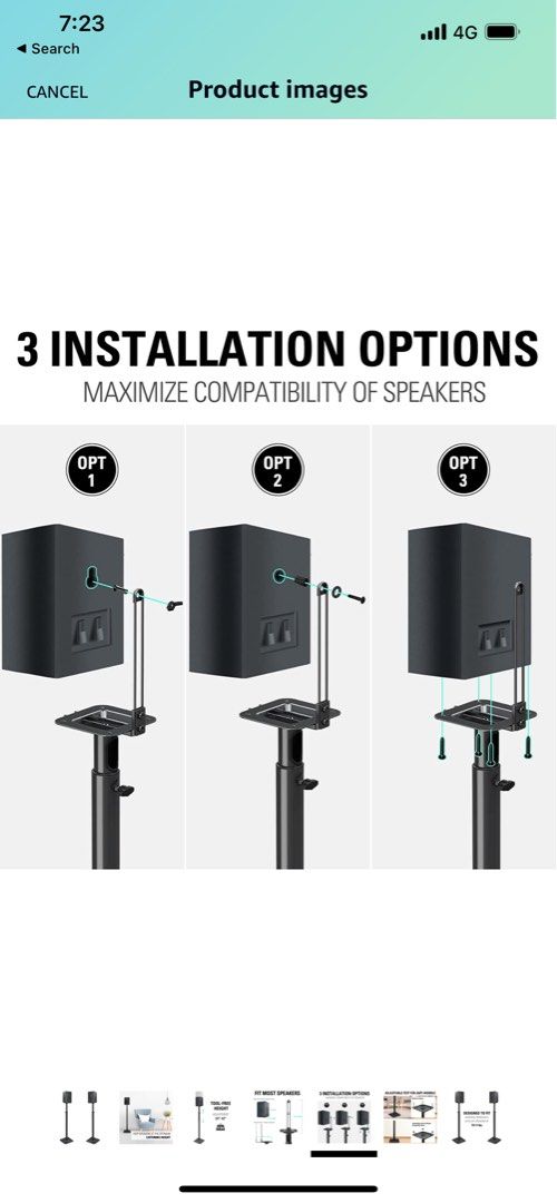 Speaker Stands (Pair), Audio, Other Audio Equipment on Carousell