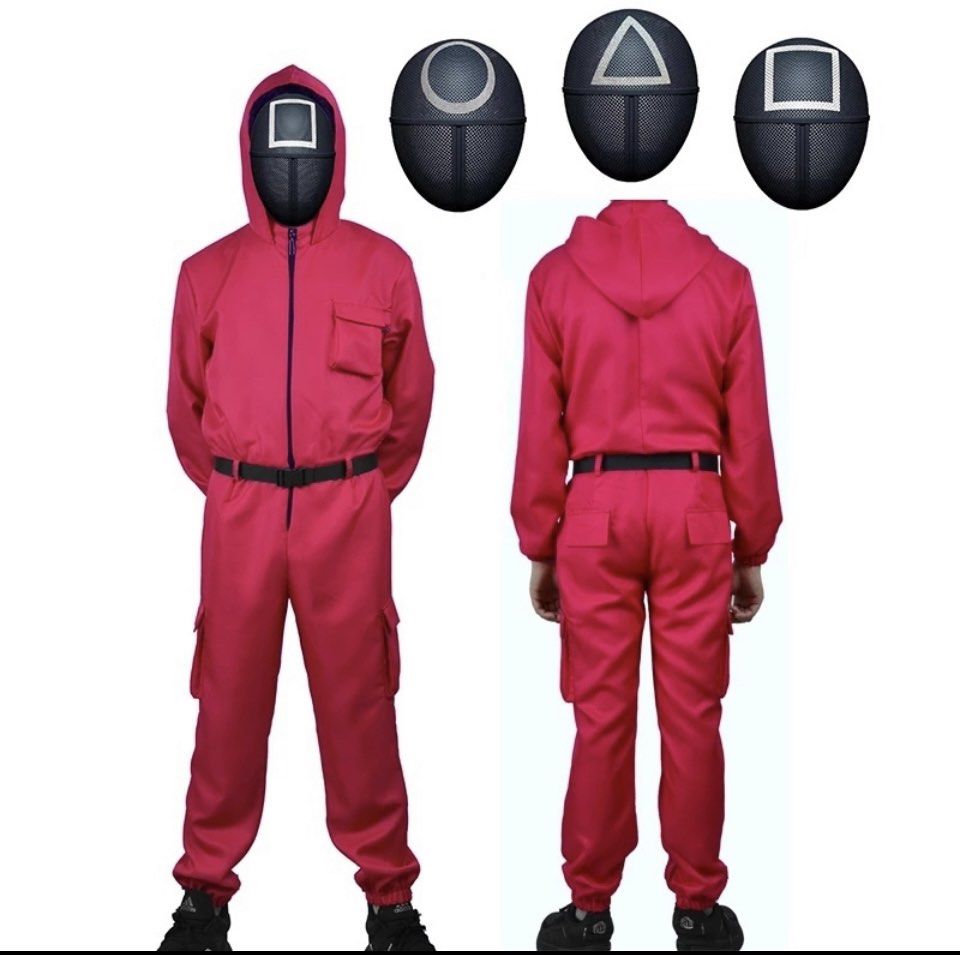 Squid Game Guard Cosplay, Men's Fashion, Coats, Jackets and Outerwear ...