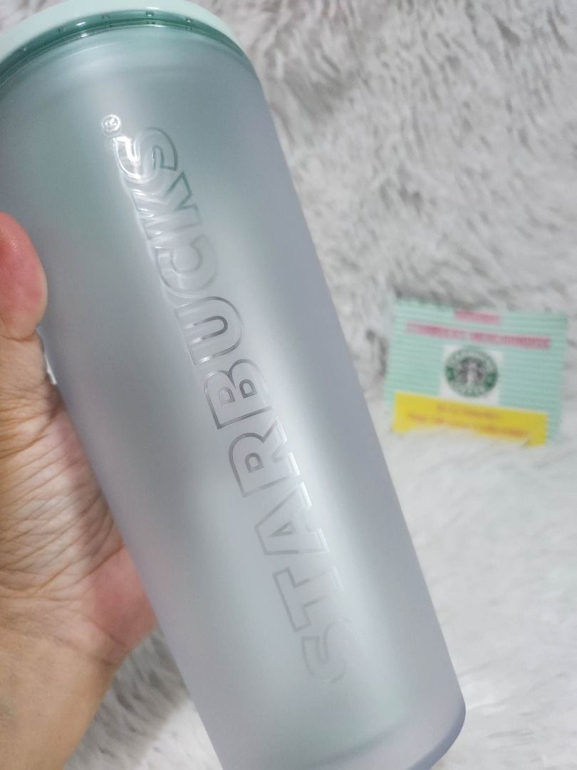 Starbucks 20oz Cold Cup Translucent Mint Core Siren, Furniture & Home