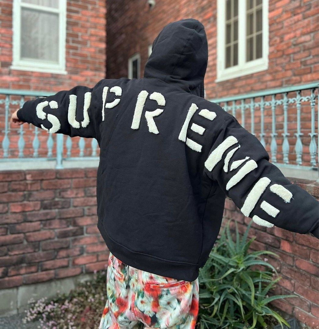 Supreme FauxFur Zip Up Hooded SweatshirtAprilroofs