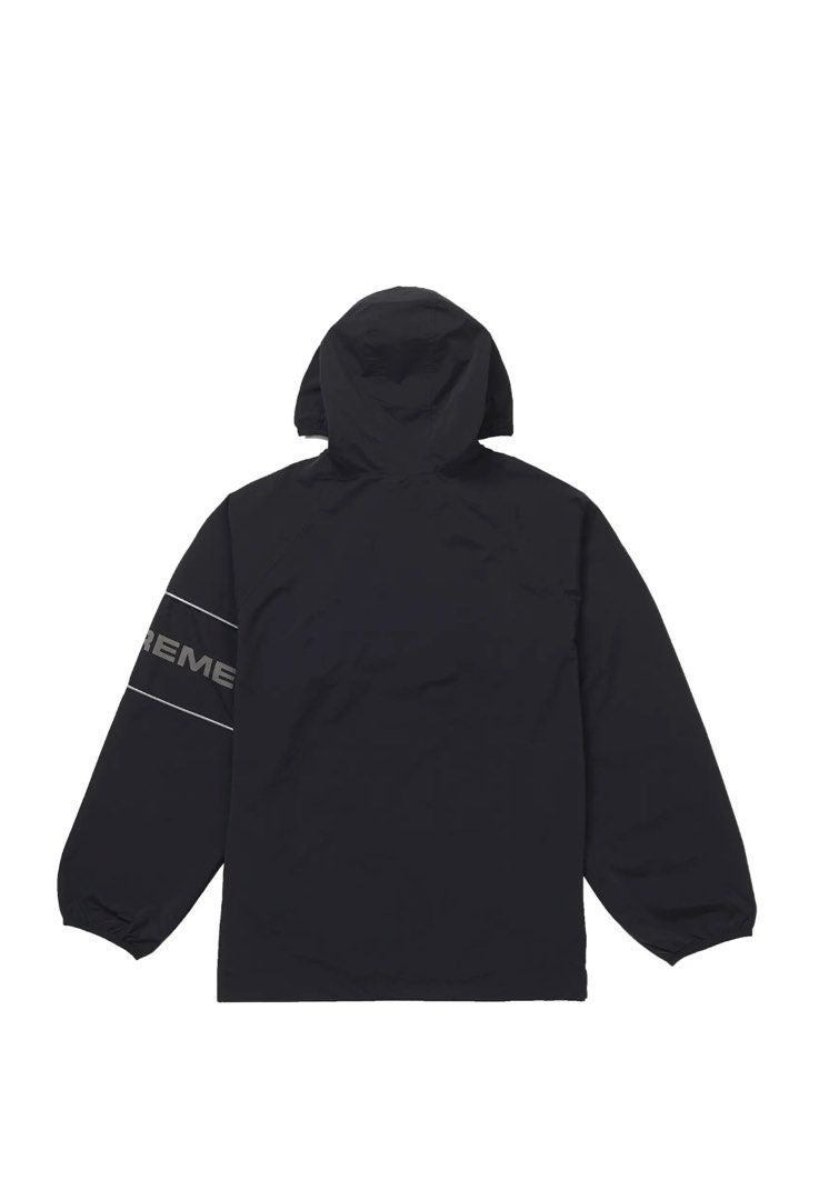 Supreme Nylon ripstop hooded Pullover BLACK XL, 男裝, 上身及套裝