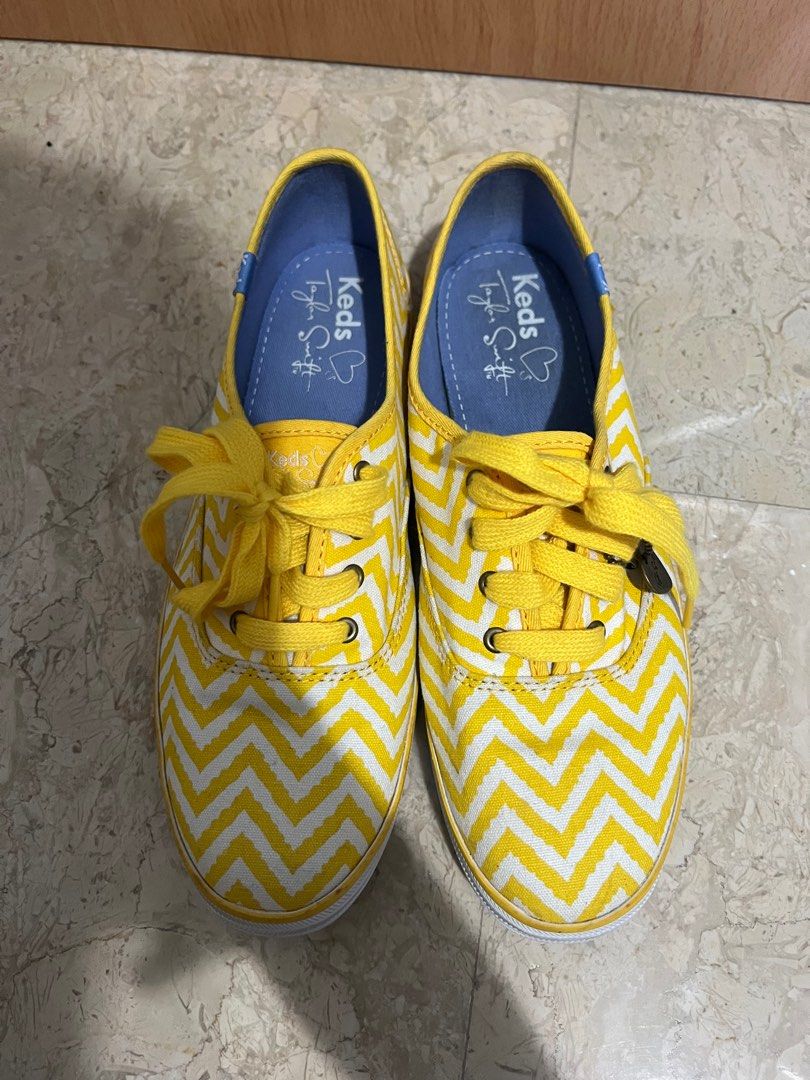 Taylor swift keds yellow white sneakers brand new