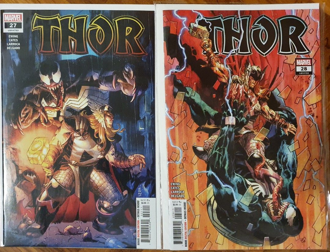 Thor 27 & 28. Thor versus Venom. NM+, Hobbies & Toys, Books & Magazines