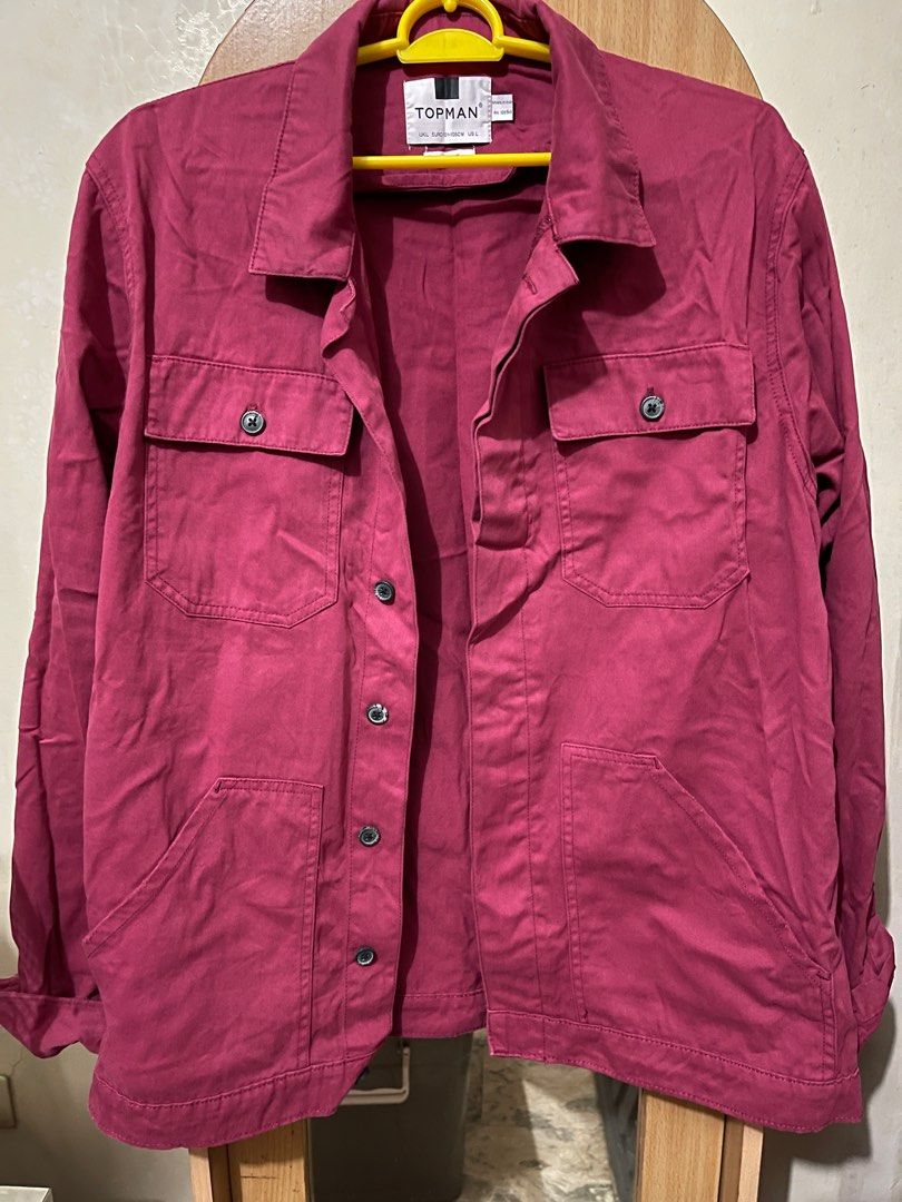 Topman cranberry worker s jacket