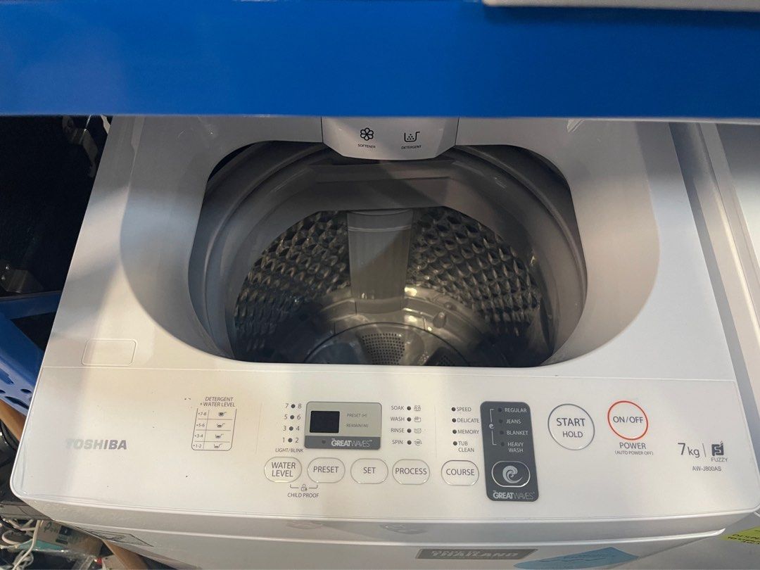 TOSHIBA 7KG TOP LOAD WASHING MACHINE AWJ800AS Display Set 220 Delivery