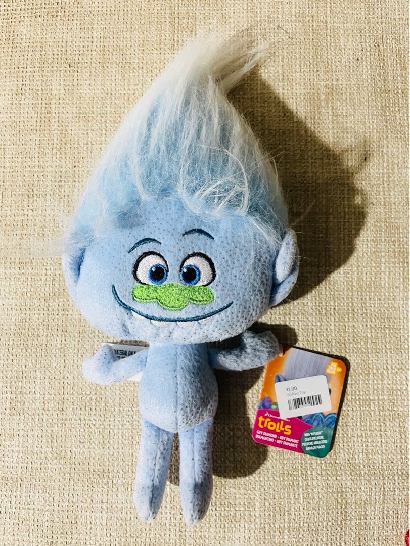 Trolls Guy Diamond Plush, Hobbies & Toys, Toys & Games on Carousell