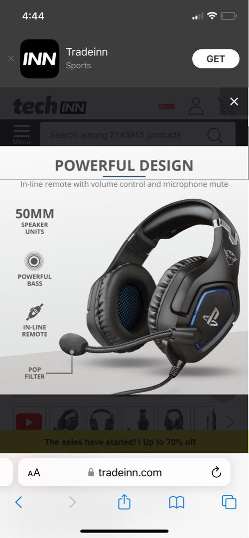 Trust GXT488 Forze PS4 Carousell Headphones Headsets Audio, Gaming & Headset, on