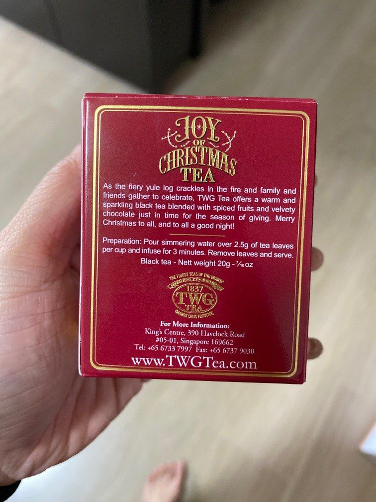 TWG Christmas tea 2022, Food & Drinks, Beverages on Carousell